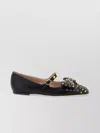Valentino Kid Leather Bowow Ballerina Shoes