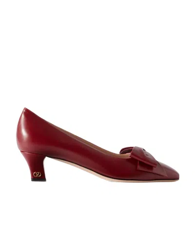 VALENTINO GARAVANI BOWOW BOW-TRIMMED HIGH HEELS