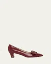 Valentino Bowow 45 Bow-embellished Leather Pumps