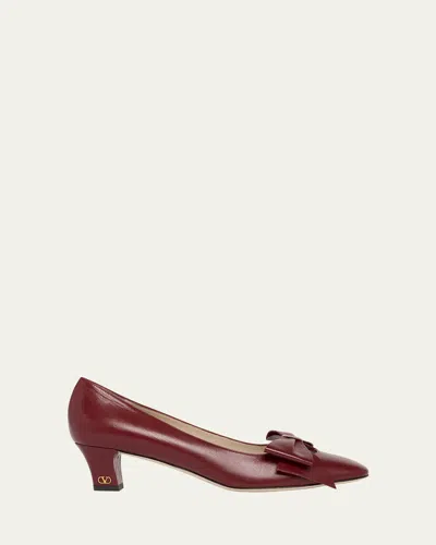 VALENTINO GARAVANI BOWOW LEATHER BOW PUMPS