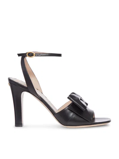 VALENTINO GARAVANI BOWOW LEATHER SANDAL