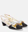 Valentino Bowow T. 45 Mid Heel Pumps In Black