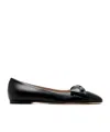 Valentino Bowow Ballerina Flats In Black