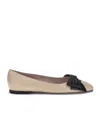 Valentino Bowow Round Toe Slip-on Ballet Flats In Multi