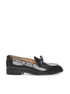 Valentino Bowshire Loafers In Polished Calfskin In Black