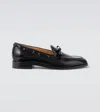 Valentino Bowshire Polished Leather Loafers