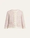 Valentino Garavani Embroidered Ribbon Tweed Jacket