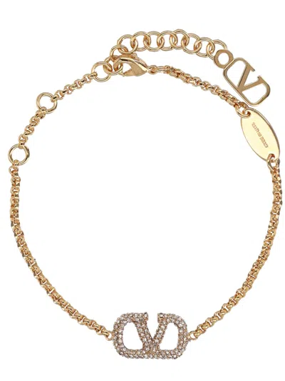 Valentino Garavani Vlogo Signature Bracelet In Gold