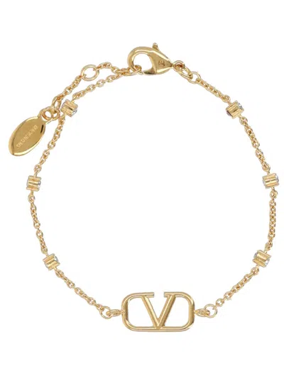 Valentino Garavani Bracciale "vlogo Signature" Mini In Gold