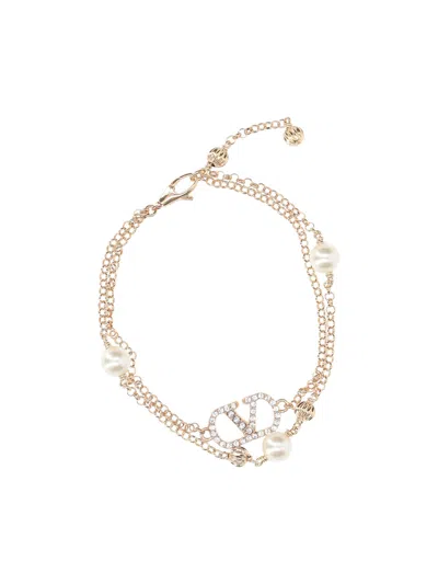 Valentino Garavani Bracelet "vlogo Signature" In Gold