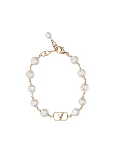 Valentino Garavani Bracelet "vlogo Signature" In Gold