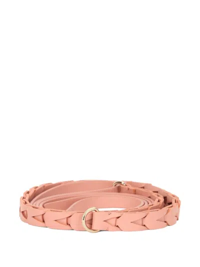 Valentino Garavani Braided Belt In Pink
