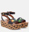 Valentino Bribri Raffia And Leather Espadrilles In Multi