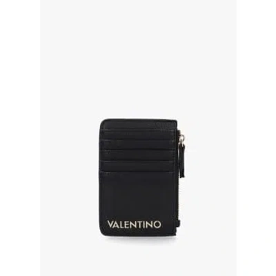 Valentino Garavani Brixton Zip Card Case In Nero Black