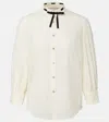 Valentino Broderie Anglaise Cotton Poplin Shirt
