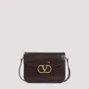 Valentino 9 To 5 Flap Leather Saddle Shoulder Bag In Brown