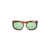 Valentino Garavani Oversized Tortoiseshell Frame Sunglasses In Green