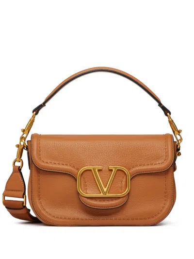 VALENTINO GARAVANI BROWN ALLTIME SHOULDER BAG