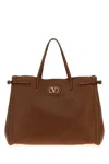 Valentino Borsa Shopping Antibes Media In Pelle Marrone Donna In Brown
