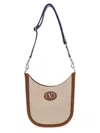 Valentino Antibes Medium Shoulder Bag With Adjustable Strap In Brown