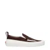 Valentino Garavani Man Sneakers Cocoa Size 6 Textile Fibers In Brown