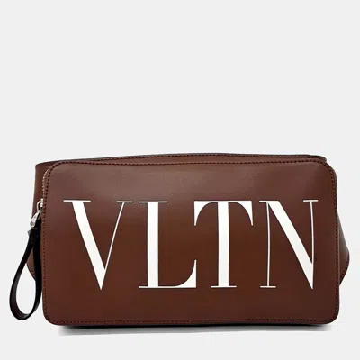 Pre-owned Valentino Garavani Brown Leather Belt Bag