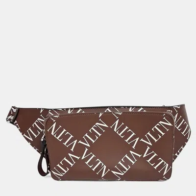Pre-owned Valentino Garavani Brown Leather Belt Bag