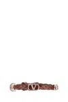 Valentino Vlogo Signature Bracelet In Dark Brandy