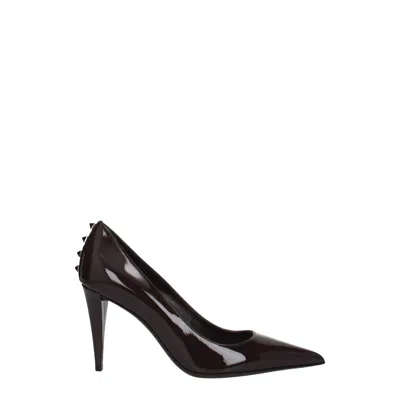 Valentino Garavani Brown Leather High Heel Pumps