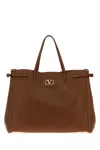 Valentino Borsa Shopping Antibes Media In Pelle Marrone Donna In Brown