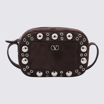 Valentino Garavani Brown Leather Nellcote Crossbody Bag