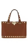 Valentino Gravani Rockstud Handbag In Brown