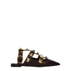 Valentino Brown Leather Sandal