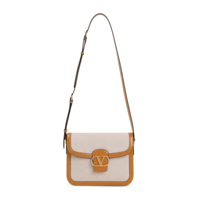 Valentino Garavani Valentino Brown Leather Shoulder Bag