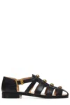 Valentino Studshield Fisherman Sandals In Calf Leather