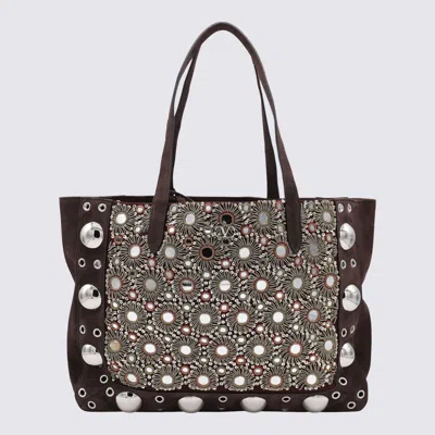 Valentino Garavani Brown Leather Totes