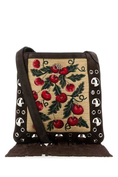 Valentino Garavani Brown Nellcote Small Shoulder Bag