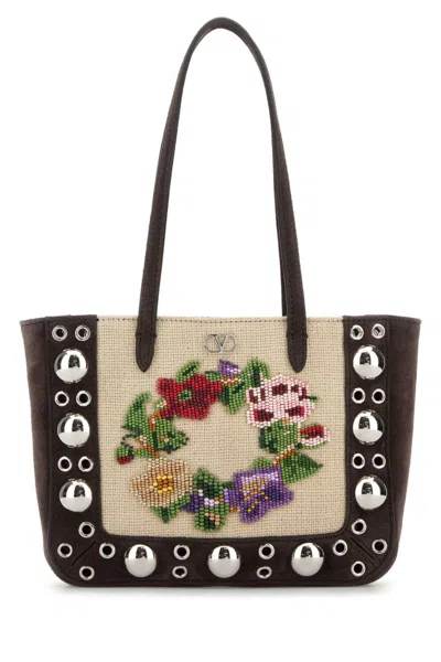 Valentino Garavani Brown Nellcote Tote Bag