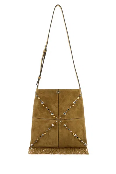Valentino Garavani Brown Nellcte Medium Crossbody Bag In Multicolor