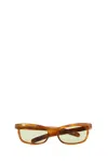 Valentino Brown Rectangular Sunglasses In Brown