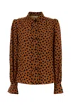 Valentino Brown Regular Solid Shirt In Brown