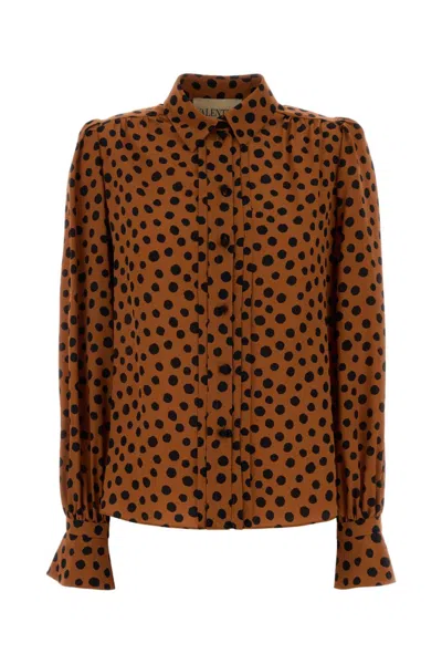 Valentino Brown Regular Solid Shirt