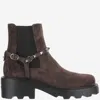 Valentino Beatle Rockstud Suede Chelsea Boots In Multi