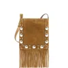 Valentino Nellcote Fringe Studded Suede Crossbody Bag