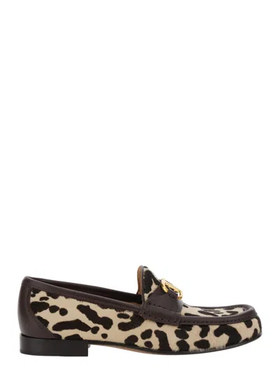 Valentino Garavani Brown Slip On Loafers