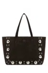 Valentino Nellcôte Medium Shopping Bag In Garnet Calfskin