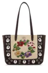 Valentino Borsa A Spalla Nellcôte In Pelle Scamosciata Marrone  Donna In Multi