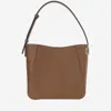 Valentino Brown V Logo Bucket Bag In Brown
