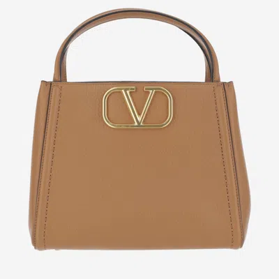 Valentino Garavani Brown V-logoleather Bag