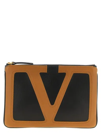 Valentino Garavani Brown Viva Superstar Clutch